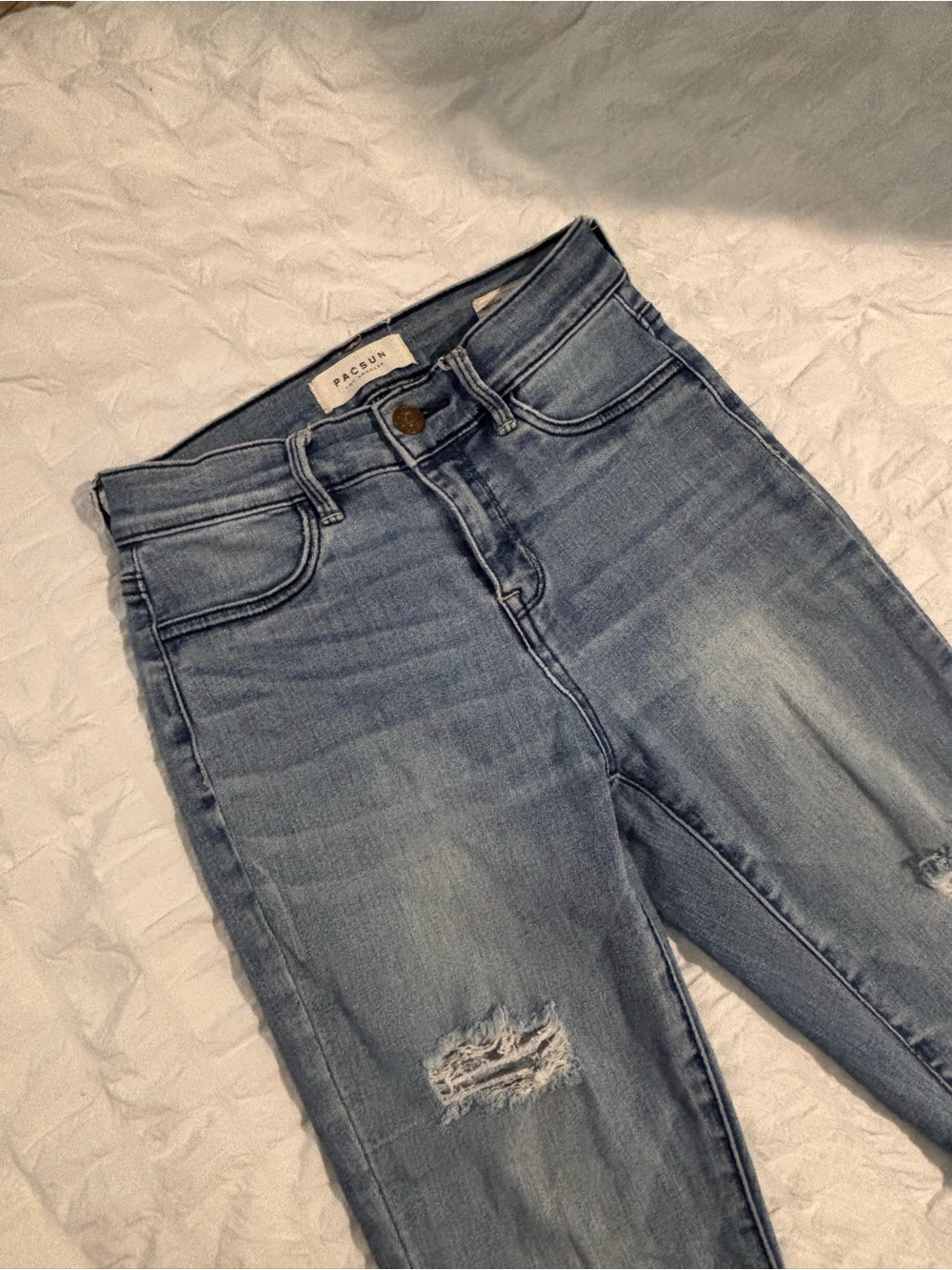 PacSun High Rise Ankle Jegging Jeans – Size 24 – Distressed